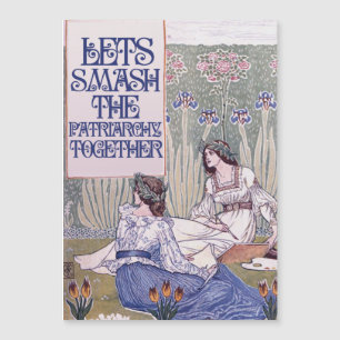 Der beste feministische Freund Lasse die Patriarch Magnetkarte
