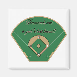 Der beste Freund des Diamant-Mädchens Magnet