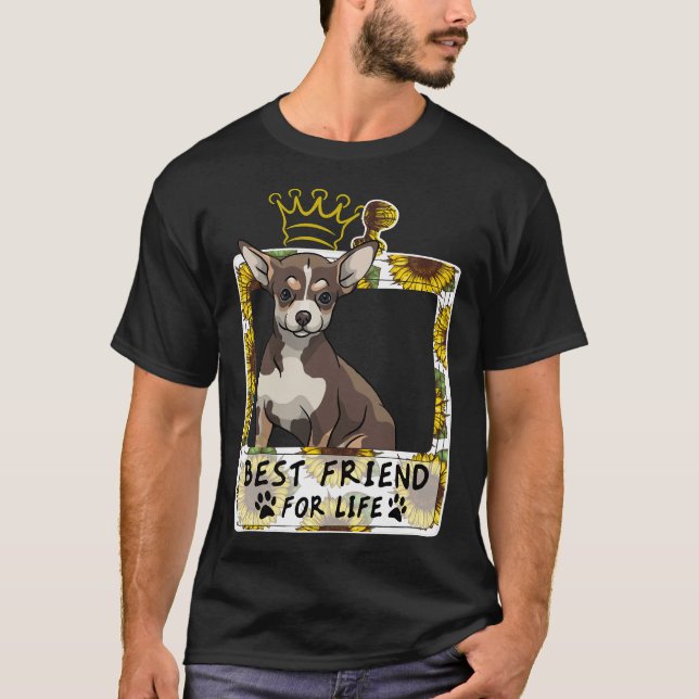 Der beste Freund für das Leben in Chihuahua T-Shirt (Vorderseite)