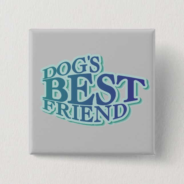 Der beste Freund-T-Shirts und Geschenke des Hundes Button (Vorderseite)