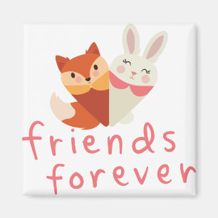 Der beste Freund von Fox und Rabbit Magnet