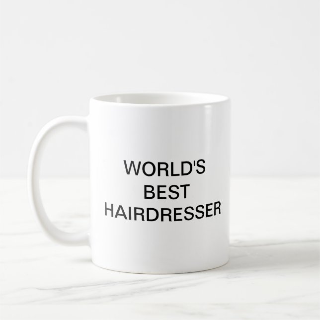 Der beste Friseur der Welt Kaffeetasse (Links)