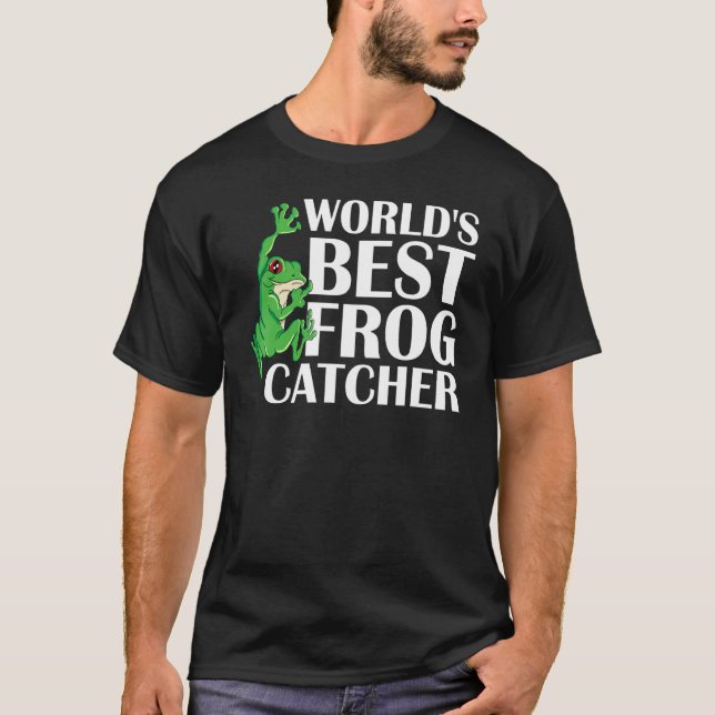 Der beste Froschfänger der Welt mit der Vorführung T-Shirt (Vorderseite)