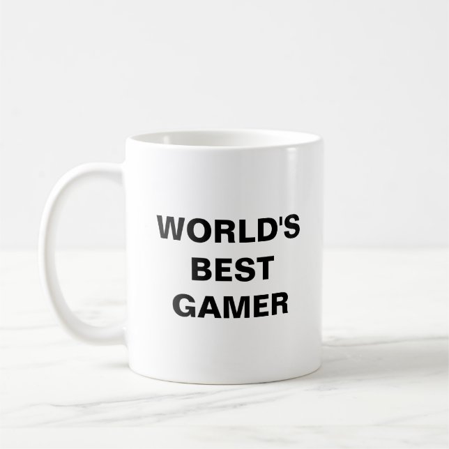 Der beste Gamer der Welt Kaffeetasse (Links)
