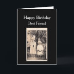 Der beste Geburtstag mit Ihrem Foto Karte<br><div class="desc">Wenn Sie ein altes Foto Ihrer besten Freundin haben,  dass Sie eine Geburtstagskarte brauchen,  um sie einfach hochzuladen und eine ganz besondere Geburtstagskarte für sie zu erstellen.</div>