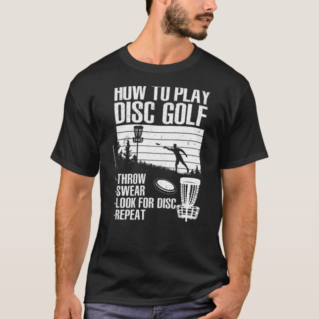 Der beste Golf für Damen und Herren, das Disc Golf T-Shirt (Vorderseite)