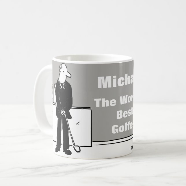 Der beste Golfer des Wortes Kaffeetasse (Vorderseite Links)