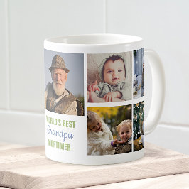 Der beste Grandpa-Instagram-Fotocollage-Name der W Kaffeetasse