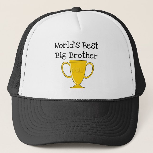 Der beste große Bruder der Meister-Welt Truckerkappe (Vorderseite)