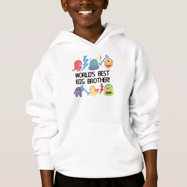 Der beste große Bruder der Monster-Welt Hoodie (Vorderseite)