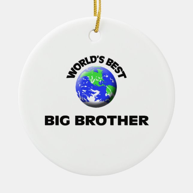 Der beste große Bruder der Welt Keramik Ornament (Vorne)