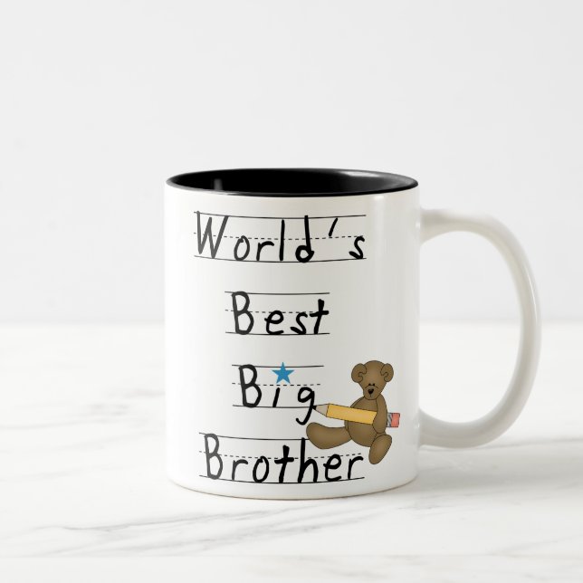 Der beste große Bruder der Welt Zweifarbige Tasse (Rechts)