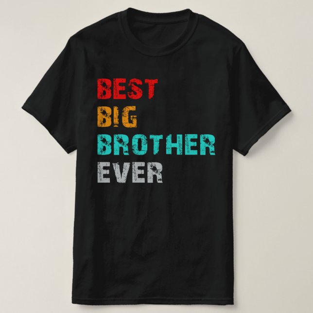 Der beste große Bruder Vintag T-Shirt (Design vorne)