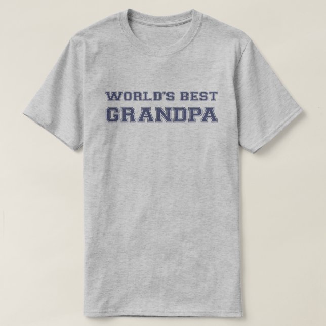 Der beste Großvater der Welt T-Shirt (Design vorne)
