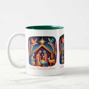 Der beste Grund, zu feiern Zweifarbige Tasse