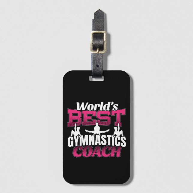 Der beste Gymnastiktrainer der Welt Gepäckanhänger (Vorderseite Vertikal)