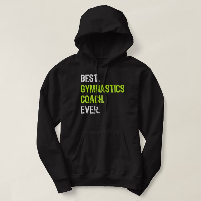 Der beste Gymnastiktrainer Ever Funny Geschenk Hoodie (Design vorne)