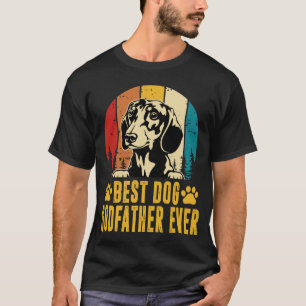 Der beste Hund GODVATER je Vatertag Vintag T-Shirt
