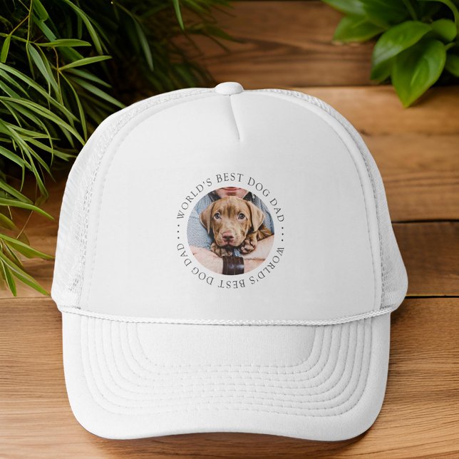 Der beste Hund-Vater der Welt Elegantes, benutzerf Truckerkappe (Von Creator hochgeladen)