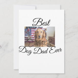 Der beste Hund-Vater fügt je den Namen des Tieres  Einladung