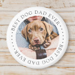 Der beste Hund-Vater je Elegantes einfaches, benut Magnet<br><div class="desc">Dieses einfache und klassische Design besteht aus Serifentypografie und fügt ein benutzerdefiniertes Foto hinzu.</div>
