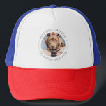 Der beste Hund-Vater je Elegantes einfaches, benut Truckerkappe<br><div class="desc">Dieses einfache und klassische Design besteht aus Serifentypografie und fügt ein benutzerdefiniertes Foto hinzu.</div>