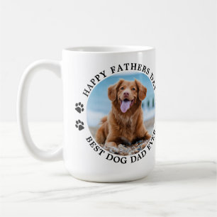 Der beste Hund-Vater je individueller Foto-Vaterta Kaffeetasse