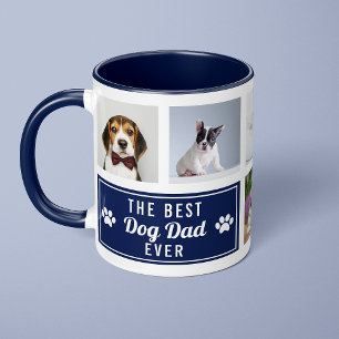 Der beste Hunde-Vater aller Zeiten Navy Blau Haust Tasse
