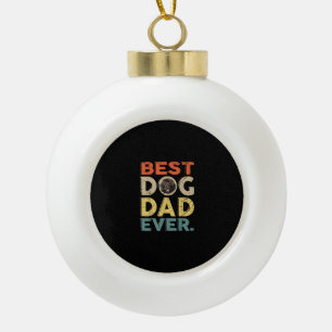Der beste Hundedad in Neufundland je Geschenke Keramik Kugel-Ornament
