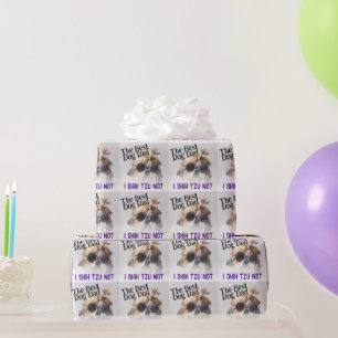 Der beste Hundedad Shih Tzu Not Vathage Day Geschenkpapier