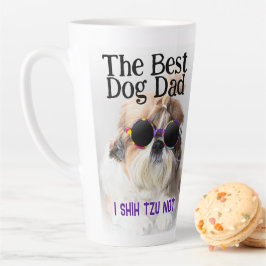 Der beste Hundedad Shih Tzu Not Vathage Day Milchtasse