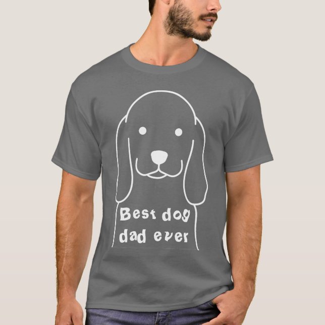 Der beste Hundepapa der Geschichte T-Shirt (Vorderseite)