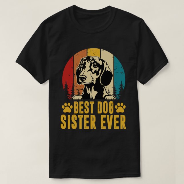 Der beste Hundeschlitten je Vatertag Vintag T-Shirt (Design vorne)