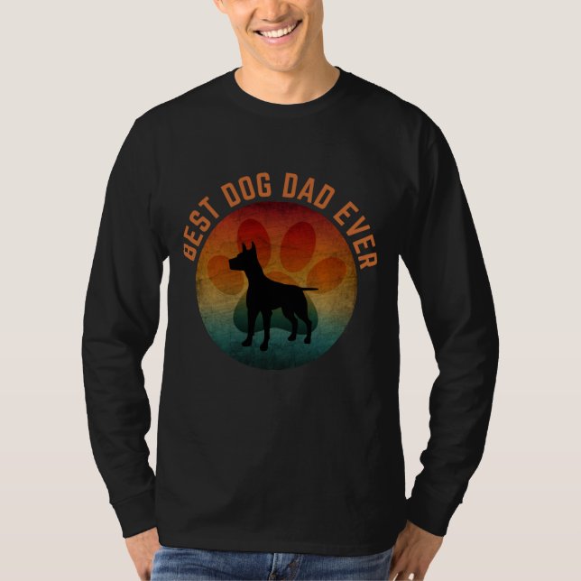 Der beste Hundevater T-Shirt (Vorderseite)