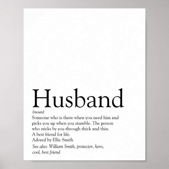 Der beste Husband der Welt - Moderner Spaß Poster (Vorne)