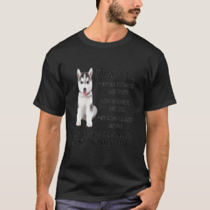 Der beste Husky-Hunde-Vater Frohen Vatertag T-Shirt