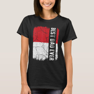Der beste indonesische Vater je Indonesien Flaggen T-Shirt