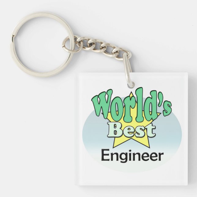 Der beste Ingenieur der Welt Schlüsselanhänger (Vorderseite)