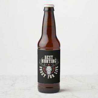 Der beste Jagdbuddy für das Leben Bierflaschenetikett