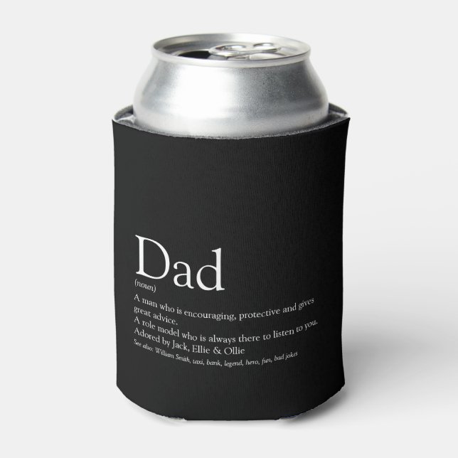 Der beste je Vater Daddy Pater Definition Spaß Sch Dosenkühler (Kanne Vorderseite)