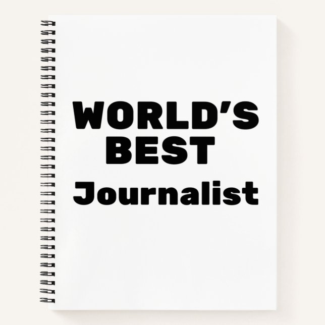 Der beste Journalist der Welt Notizbuch (Vorderseite)