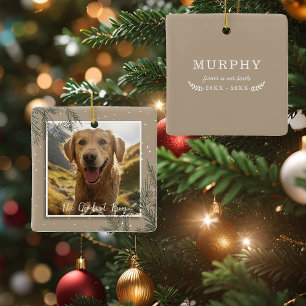 Der beste Junge (das beste Mädchen) Foto-Tierged Keramikornament