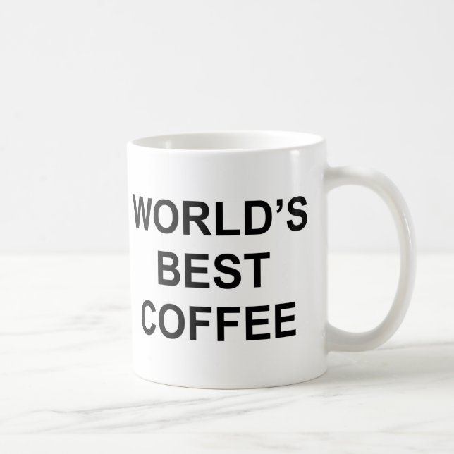 Der beste Kaffee der Welt Kaffeetasse (Rechts)