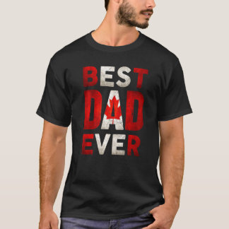 Der beste kanadische Vater je Kanada Daddy Vaterta T-Shirt