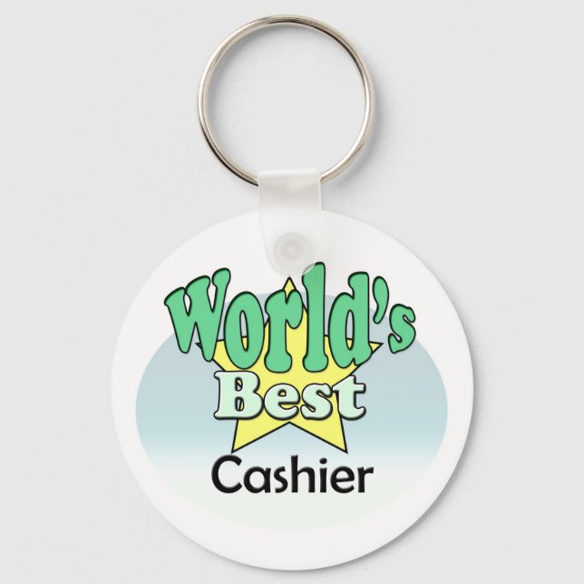 Der beste Kassierer der Welt Schlüsselanhänger (Vorderseite)