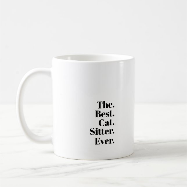 Der beste Katzensitter ever. Kaffeetasse (Links)