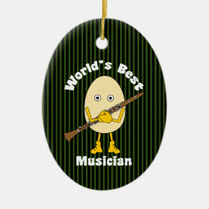 Der beste Klarinettenmusiker der Welt Keramik Ornament