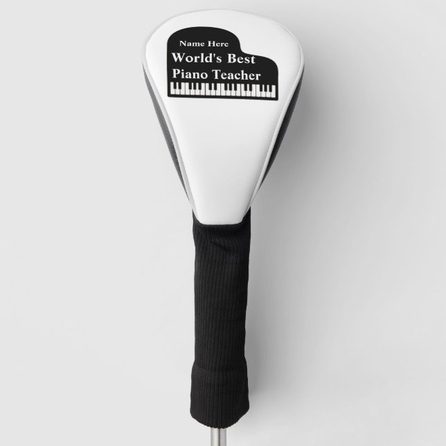 Der beste Klavierlehrer der Grand Piano World Golf Headcover (Vorderseite)