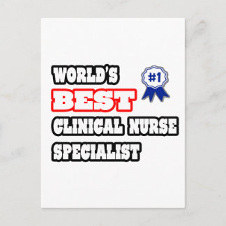 Der beste klinische Krankenpfleger der Welt Postkarte