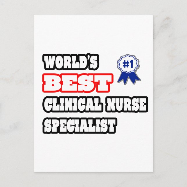 Der beste klinische Krankenpfleger der Welt Postkarte (Vorderseite)